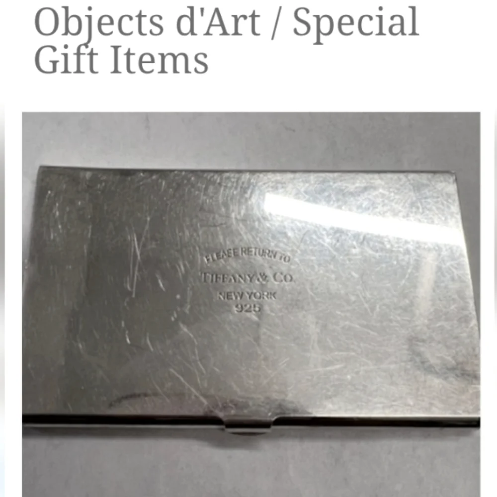 Tiffany & Co. Sterling Silver Business♦️Card Holder, Father's Day Birthday 🎁